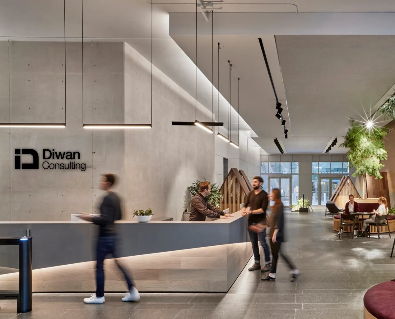 Bureaux de Diwan Consulting, espace de travail moderne et collaboratif